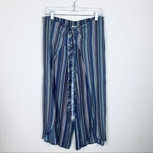 Studio JPR  Striped Wide Leg Cropped Pants Size Sm
